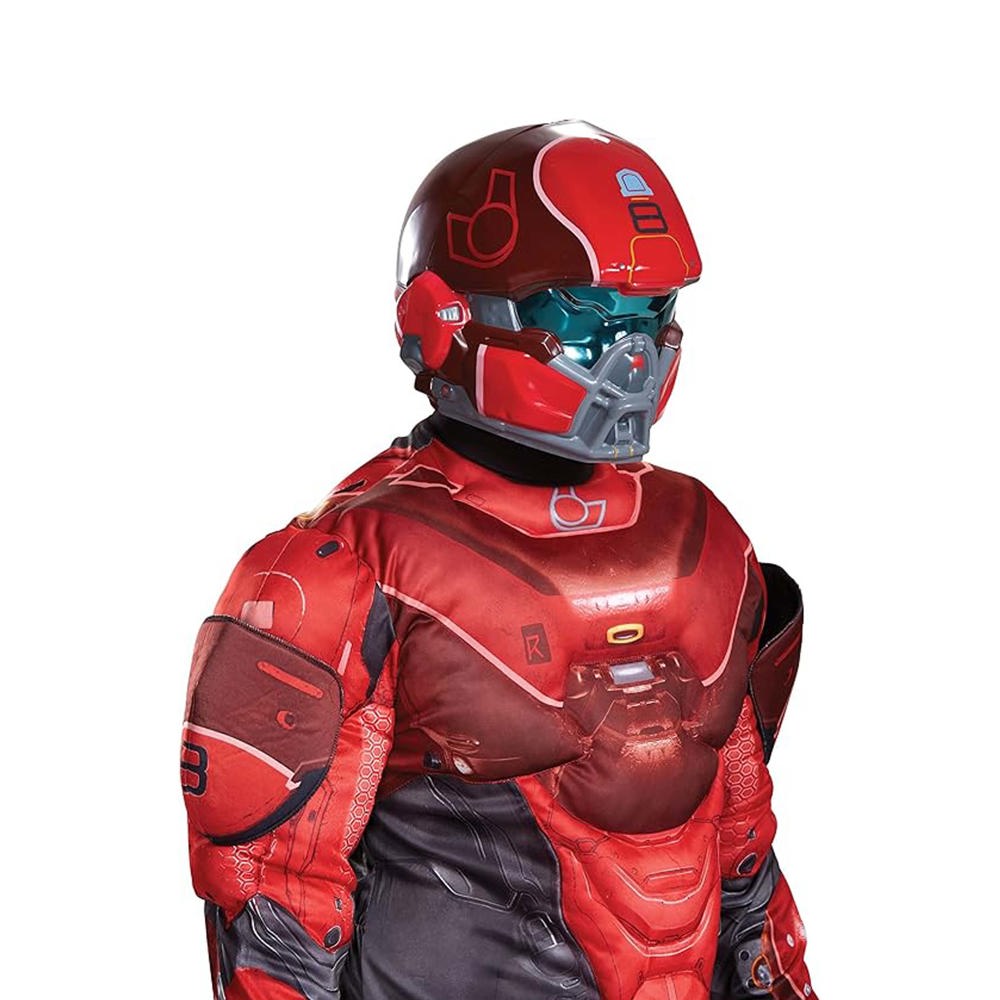 Disguise Men's Halo Red Spartan Muscle Costume XXL