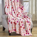 Isabella Ultra Plush Valentine's Day Heart-Themed Throw Blanket 50" x 60"