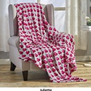 Juliette Ultra Plush Valentine's Day Heart-Themed Throw Blanket 50" x 60"