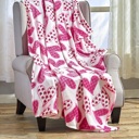 Scarlett Ultra Plush Valentine's Day Heart-Themed Throw Blanket 50" x 60"