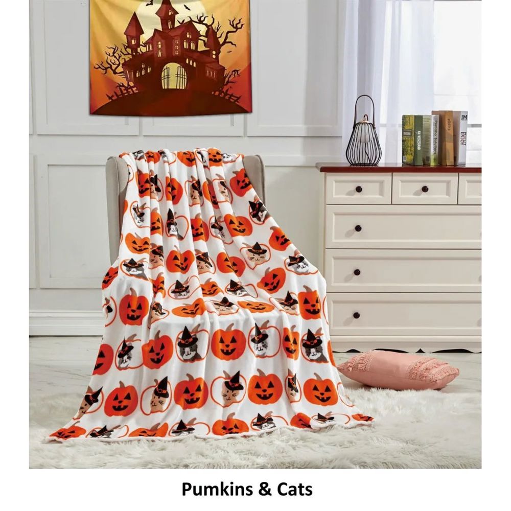 Halloween 50 X 60 Throw Blankets