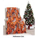 Halloween Cats Halloween 50 X 60 Throw Blankets