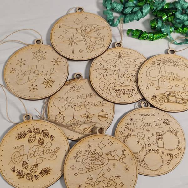 Wooden Christmas Ornaments