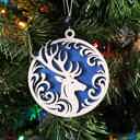  Rustic Layered Deer Christmas Ornament