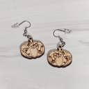 Vines Natural Festive Pumpkin Earrings