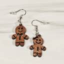 Gingerbread One of Each - Mini Winter Holiday Earrings