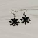 Spider Web Halloween Earrings