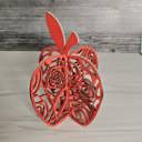 Swirly Rose Red Apple Shelf Sitter | Teacher Gift