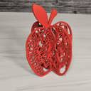 Lotus Flower Red Apple Shelf Sitter | Teacher Gift