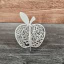 Lotus Flower White Apple Shelf Sitter | Teacher Gift