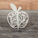 Butterfly White Apple Shelf Sitter | Teacher Gift