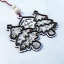 Rockin' Tree Motif Christmas Ornaments