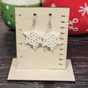 "Paper" Snowflake White Christmas Snowy Wonderland Earrings