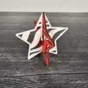 Small - 4 inches Red White & Blue Shelf Sitters | Waving American Flag | Patriotic Decor