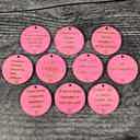 Pink Inspirational Tokens | Pocket Hugs | Kindness Tokens