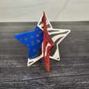  Red White & Blue Shelf Sitters | Waving American Flag | Patriotic Decor