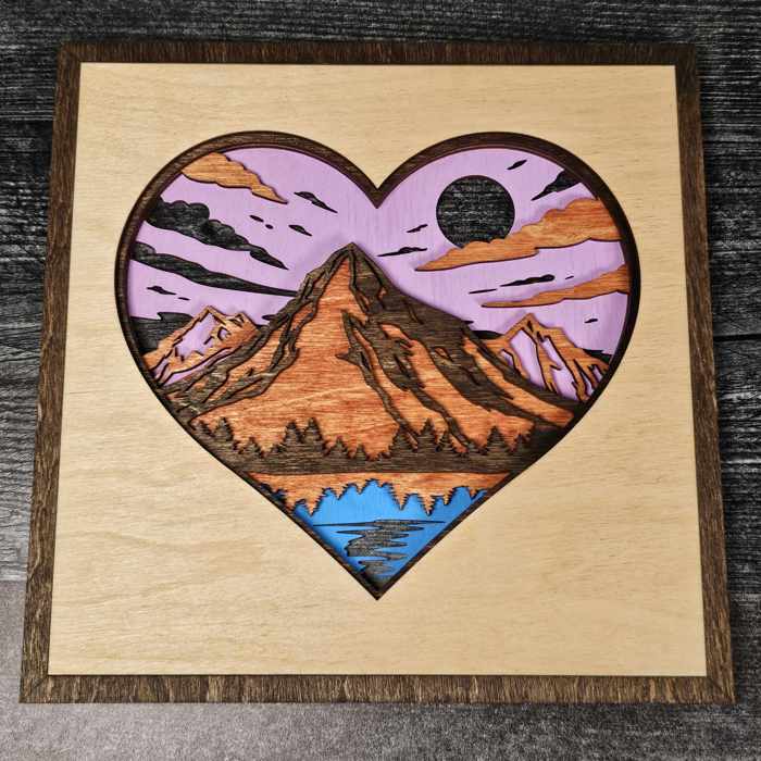 Layered Heart Signs | Father's Day Gift