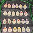  Birth Month Flower Earrings | Wooden Floral Accessories