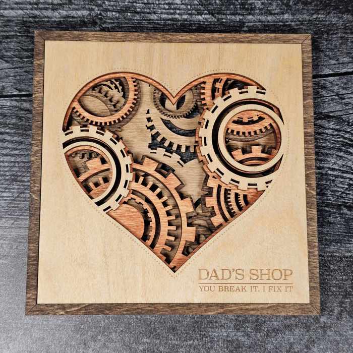 Layered Heart Signs | Father's Day Gift