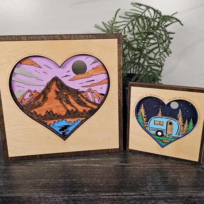 Layered Heart Signs | Father's Day Gift