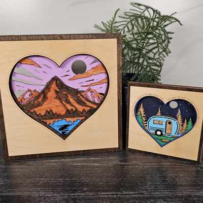 Layered Heart Signs | Father's Day Gift