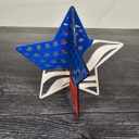  Red White & Blue Shelf Sitters | Waving American Flag | Patriotic Decor