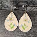  Birth Month Flower Earrings | Wooden Floral Accessories