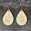  Birth Month Flower Earrings | Wooden Floral Accessories