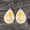  Birth Month Flower Earrings | Wooden Floral Accessories