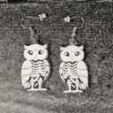 Owl Halloween Skeleton Earrings