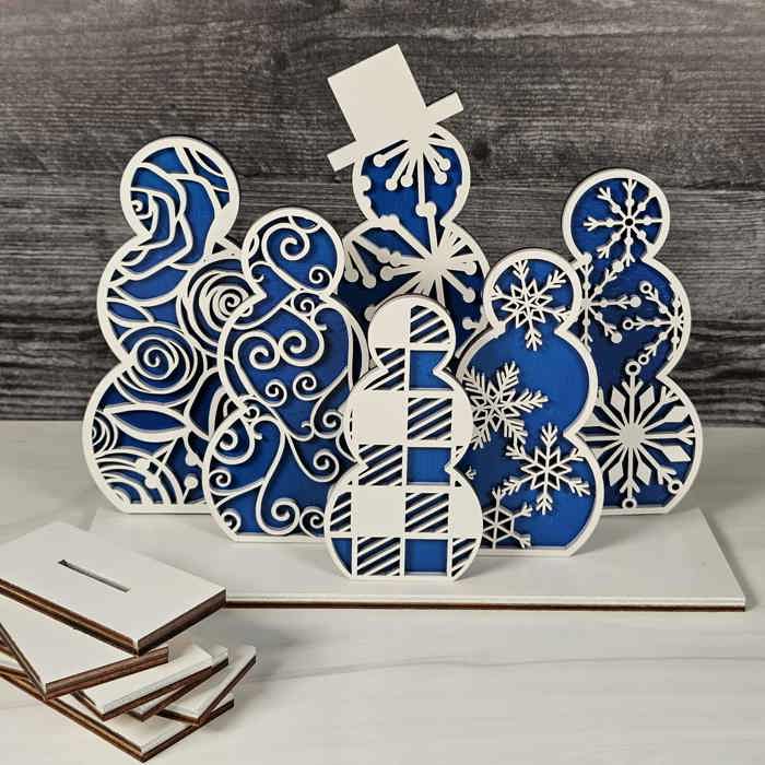 Snowmen Shelf Sitters | Christmas Decor
