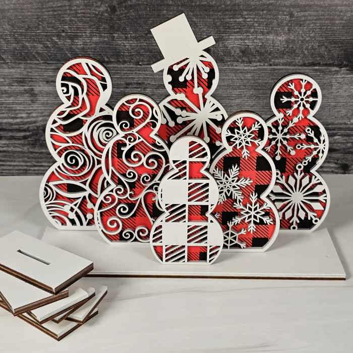 Snowmen Shelf Sitters | Christmas Decor