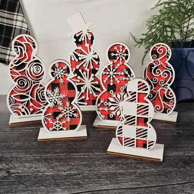 Snowmen Shelf Sitters | Christmas Decor