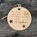 Nephew Family Love & Laughter Christmas Ornaments