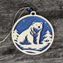  Snowy Christmas Bear Ornament