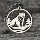  Snowy Christmas Bear Ornament