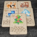  Mosaic Tetris-Style Puzzles | Christmas Themed Toy