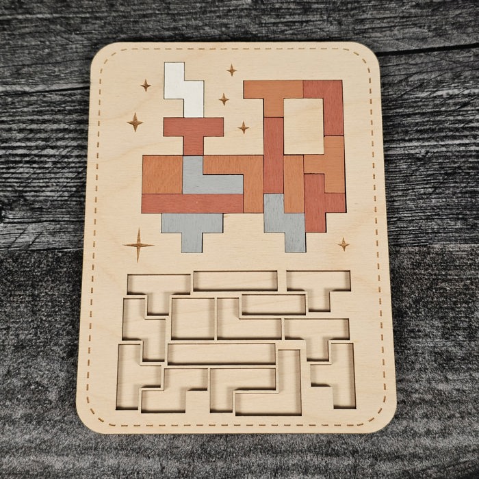 Mosaic Tetris-Style Puzzles | Christmas Themed Toy