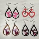  Valentine Heart Earrings
