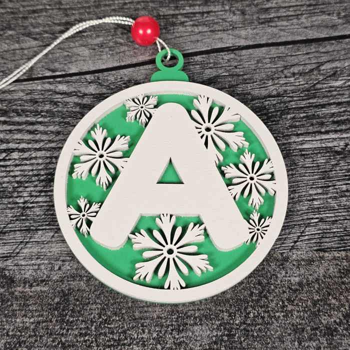 Personalized Wooden Letter Ornaments | Christmas Gifts | Holiday Decor