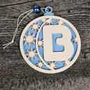  Personalized Wooden Letter Ornaments | Christmas Gifts | Holiday Decor