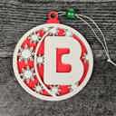  Personalized Wooden Letter Ornaments | Christmas Gifts | Holiday Decor