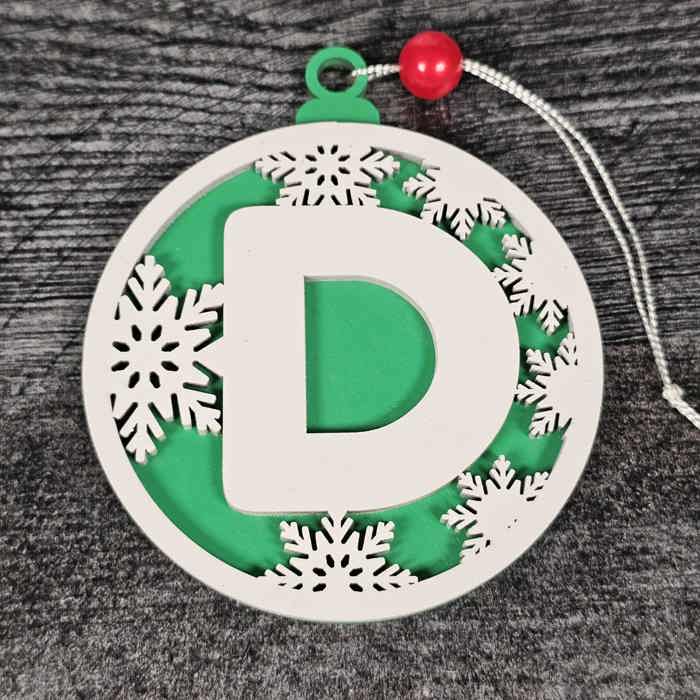 Personalized Wooden Letter Ornaments | Christmas Gifts | Holiday Decor