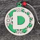  Personalized Wooden Letter Ornaments | Christmas Gifts | Holiday Decor