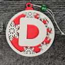  Personalized Wooden Letter Ornaments | Christmas Gifts | Holiday Decor