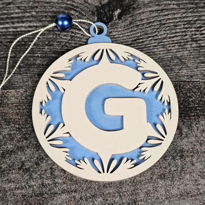 Personalized Wooden Letter Ornaments | Christmas Gifts | Holiday Decor