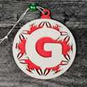  Personalized Wooden Letter Ornaments | Christmas Gifts | Holiday Decor