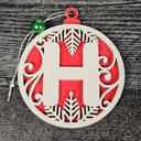  Personalized Wooden Letter Ornaments | Christmas Gifts | Holiday Decor
