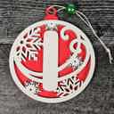  Personalized Wooden Letter Ornaments | Christmas Gifts | Holiday Decor