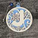  Personalized Wooden Letter Ornaments | Christmas Gifts | Holiday Decor